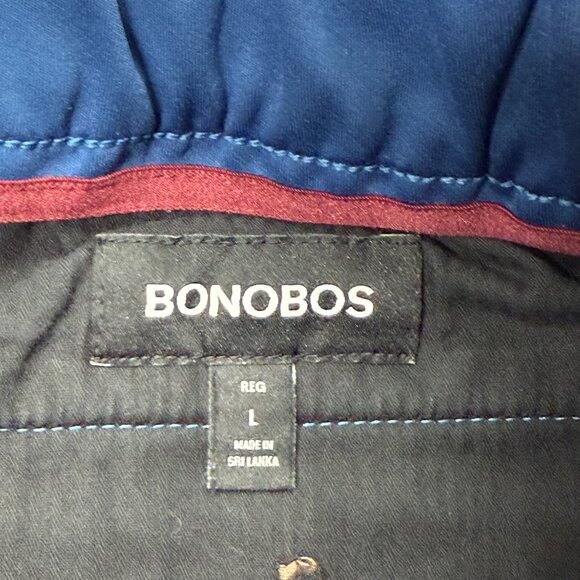 Bonobos Off Duty Pants Men L Blue 31" Elastic Waist Performance Tapered - Picture 5 of 16